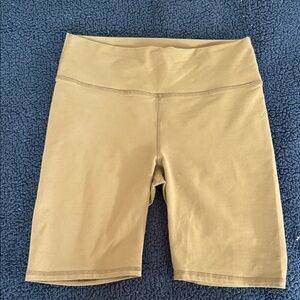 Fabletics Tan Bike Shorts